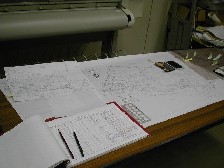 地籍図を作成している写真 地籍図を作成している写真